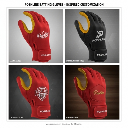 Custom Batting Gloves -Long Cuff Poshline